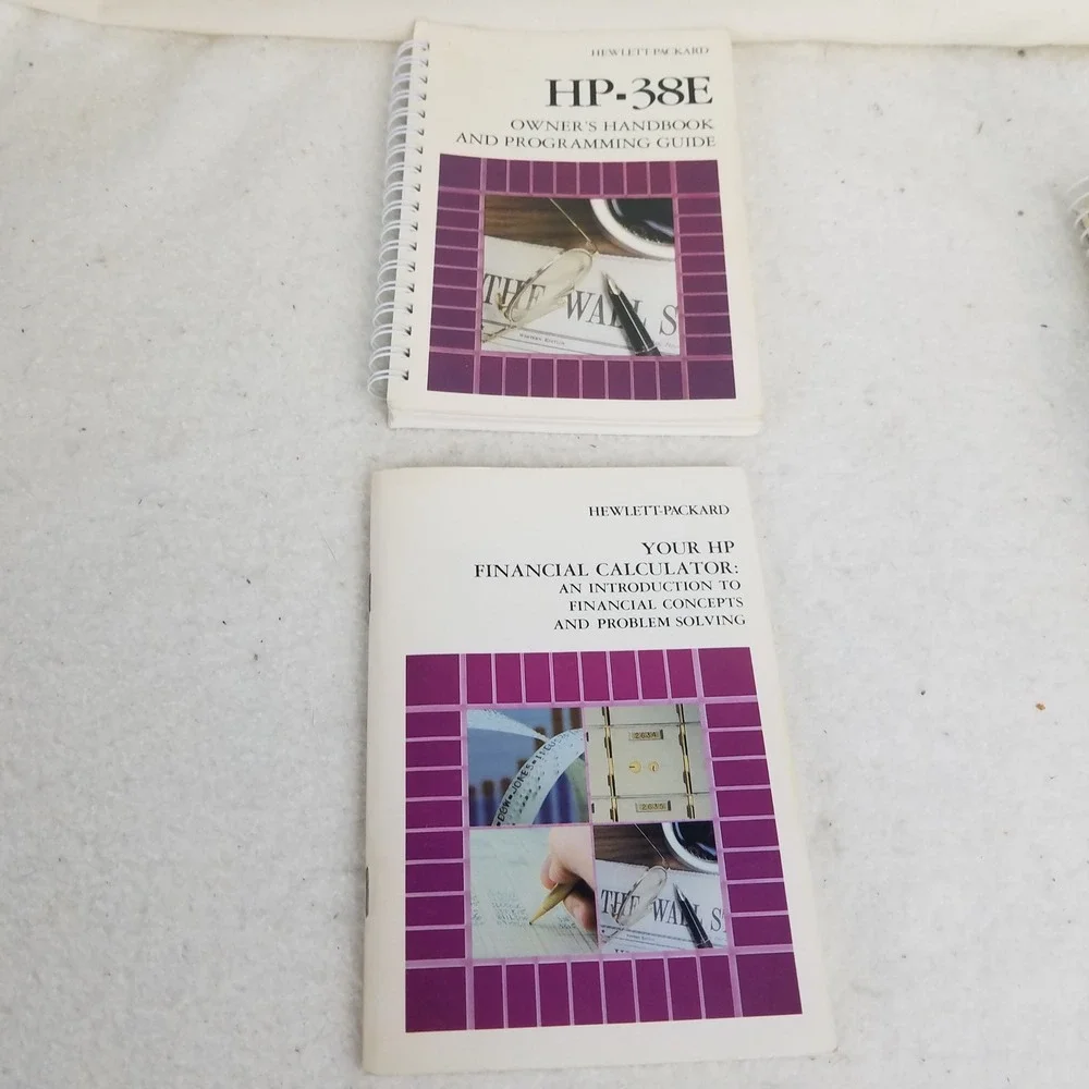 HP-38E Owner's‎ Handbook & Programming Guide Financial Calculator Booklet manual